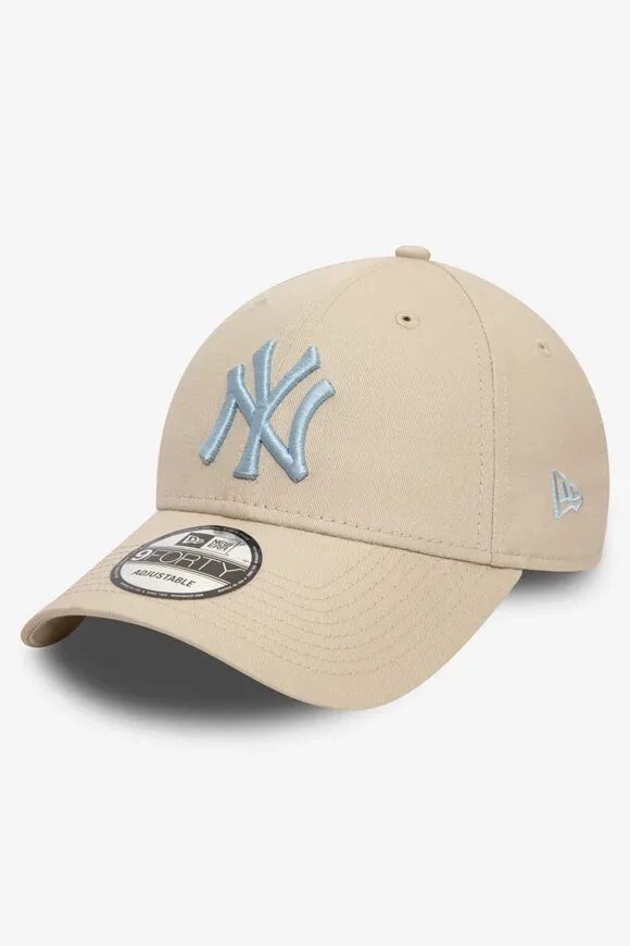 New Era 9Forty Cap / Strapback - Stone + Light Blue Einheitsgroesse Herren