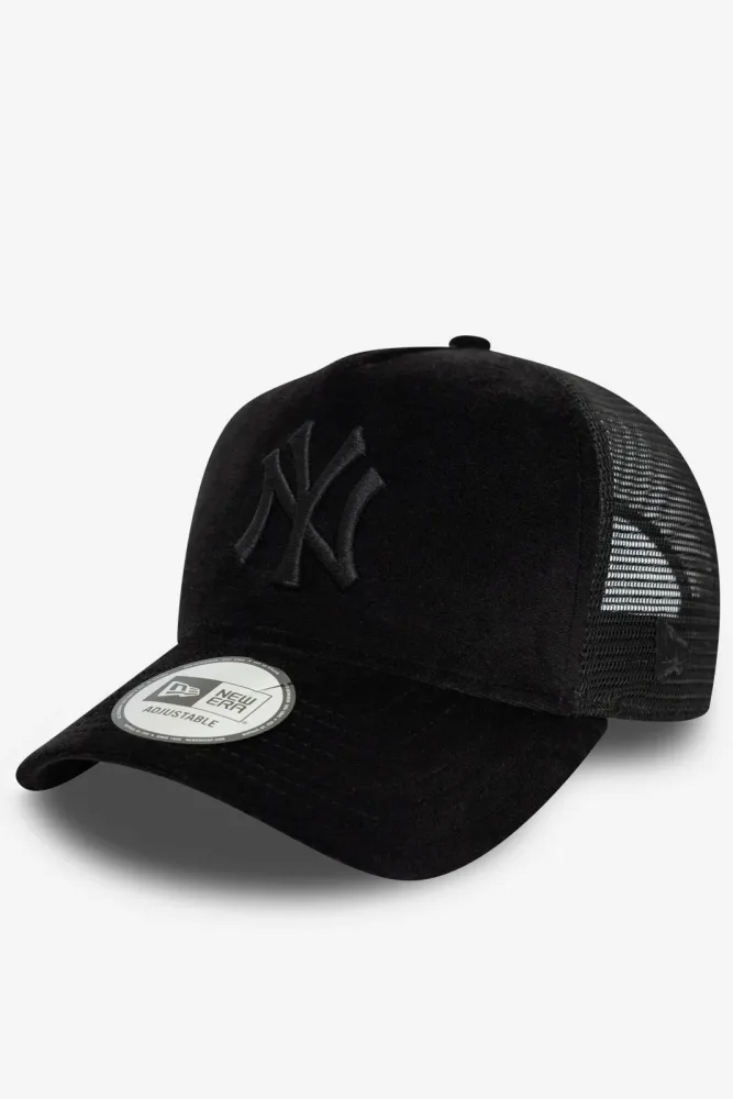 New Era Samt Trucker Cap / Snapback - Black Einheitsgroesse Damen