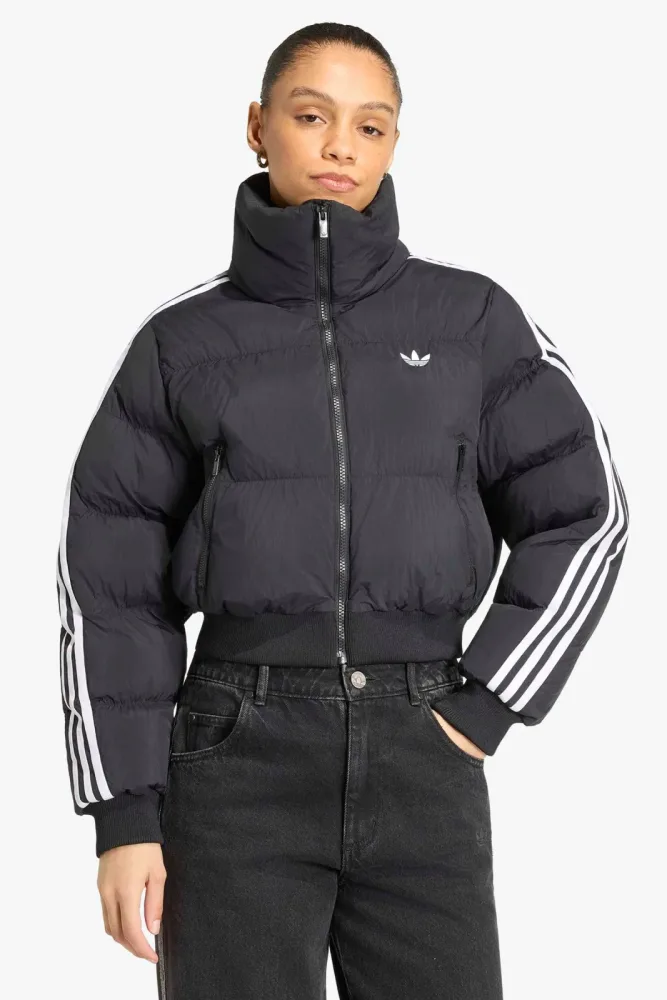 Adidas Originals Crop Puffer Bomberjacke - Black M Damen