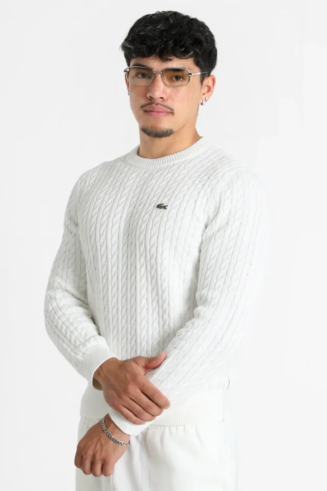 Lacoste - Pullover, für Herren, Offwhite, Größe M (T4)