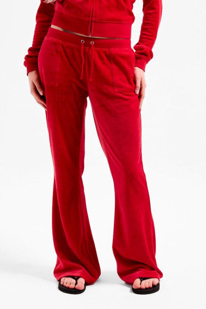 Juicy Couture Casia Samt Flare-Hose - Toreador S Damen