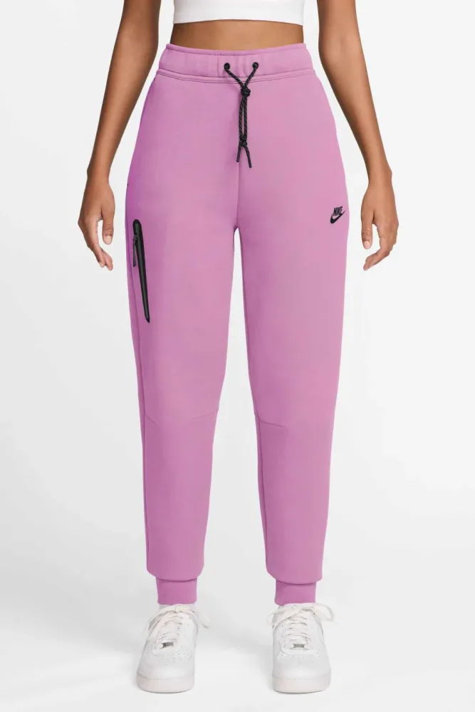 Nike Sportswear Tech Fleece Sweathose - Magenta + Black M Damen