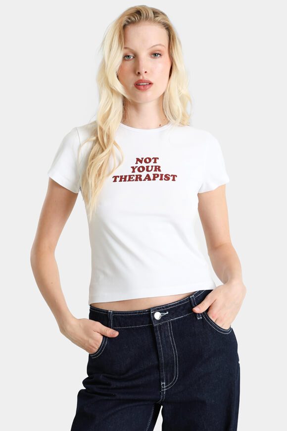 Noisy May NMMOLLY Crop T-Shirt - Bright White S Damen