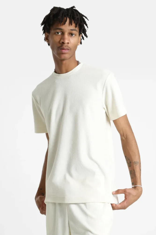 Only & Sons ONSTELLA Frottee T-Shirt - Egret S Herren