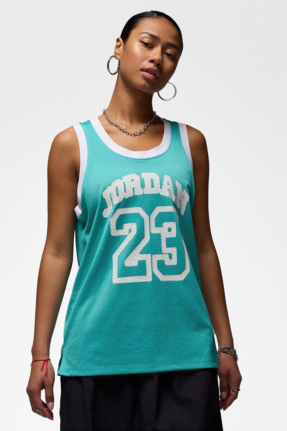 Jordan Oversize Meshtop - Washed Teal M Damen