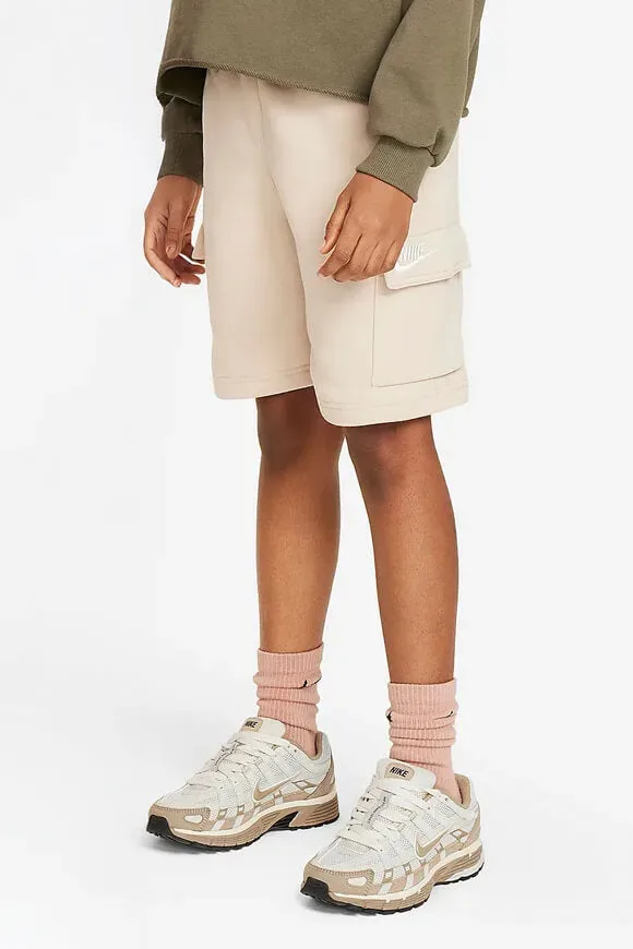 Nike Club Fleece Cargo Sweatshorts - Sanddrift S Kids