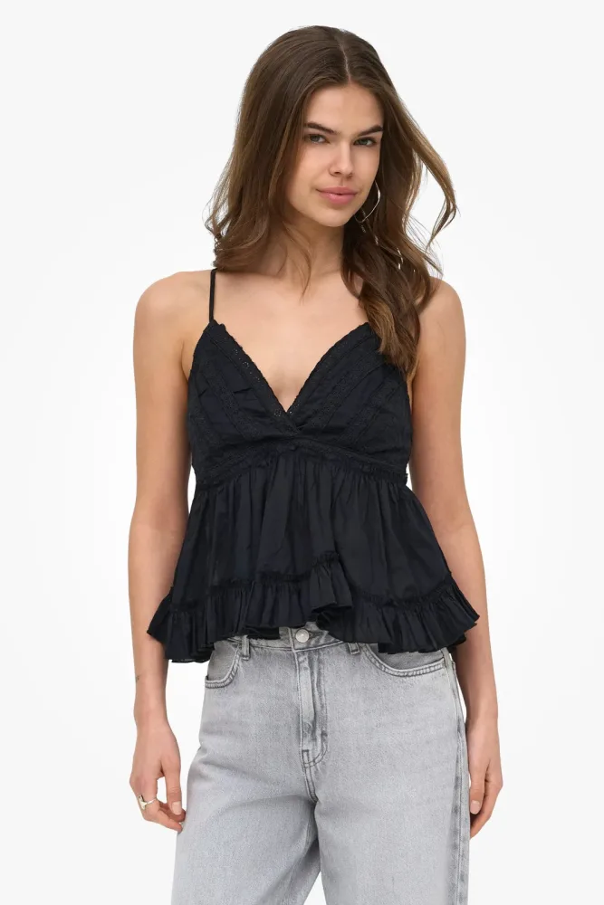 Only ONLTARIA Trägertop - Black XS Damen