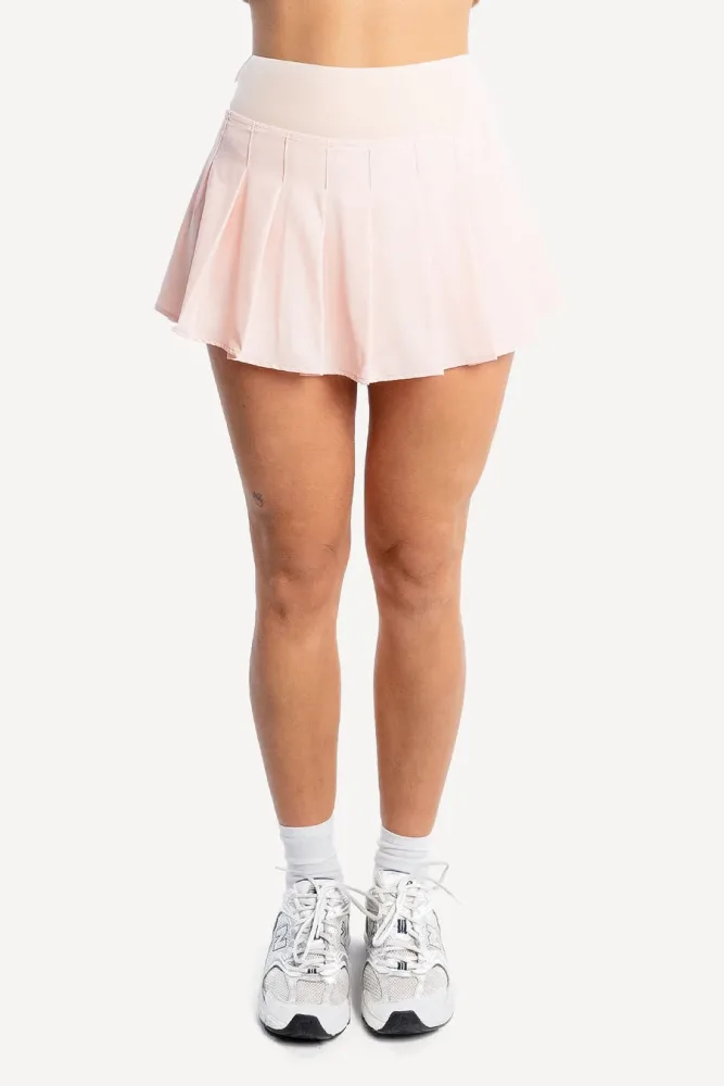 Another Cotton Everyday Minirock mit Innenshorts - Peach M Damen