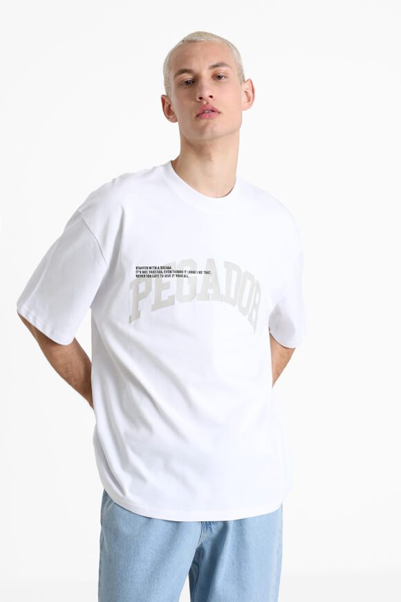 Pegador Gilford Oversize T-Shirt - White S Herren
