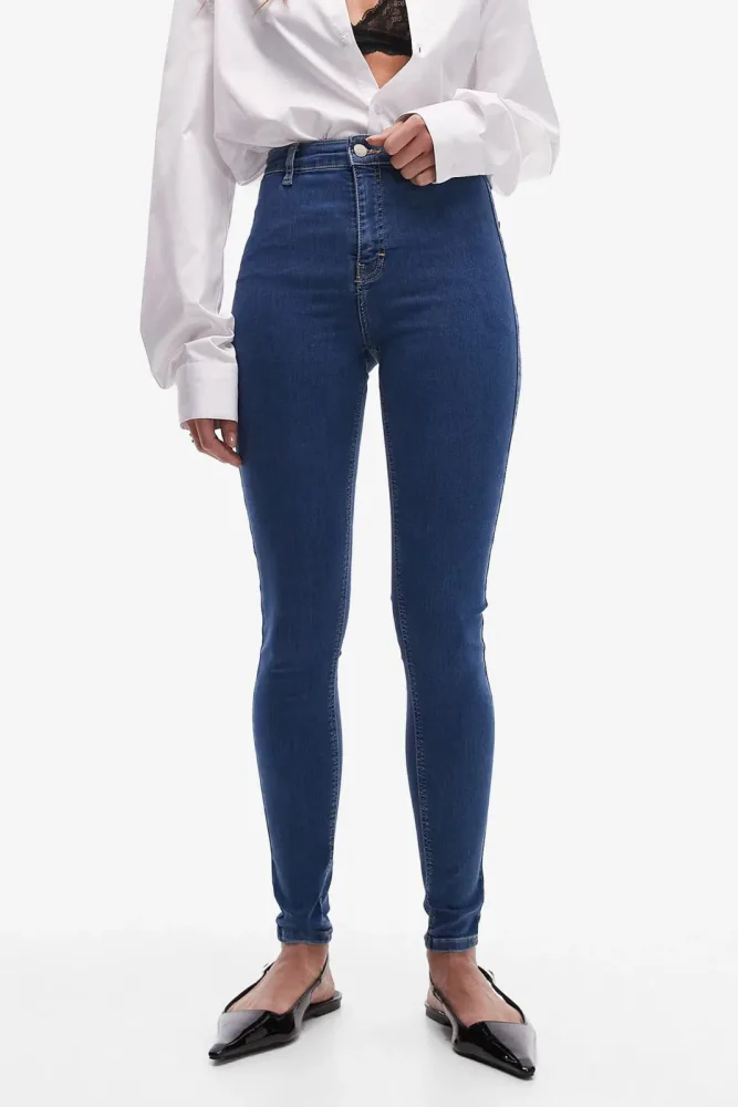 TOPSHOP TSJONI Skinny Fit jeans L30 - Medium Blue Denim 25/30 Damen