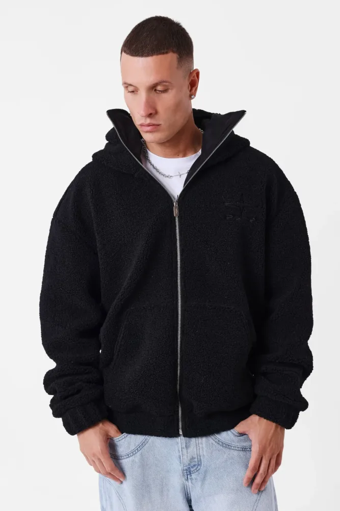 Project X Paris Sherpa Jacke - Black M Herren