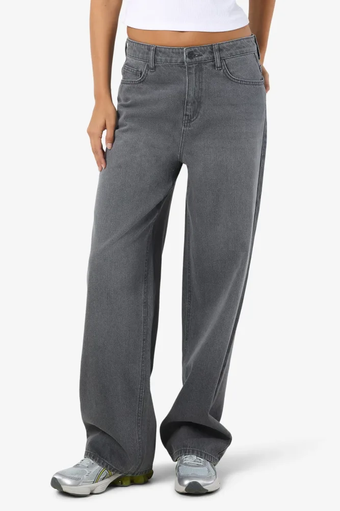 Noisy May NMALEXA Regular Fit Jeans L32 - Medium Grey Denim 27/32 Damen