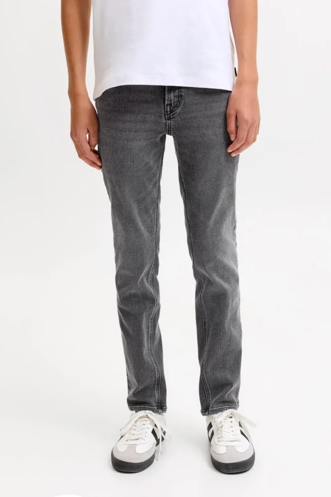 Jack & Jones Junior JJICLARK Regular Fit Jeans - Black Denim 164 Kids