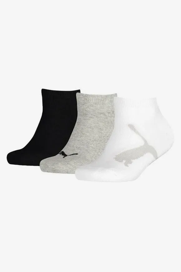 Puma Dreierpack Socken - White + Grey + Black EU35-38 Kids