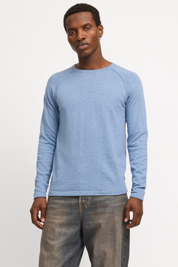 Jack & Jones Breeze Feinstrickpullover - Faded Denim S Herren