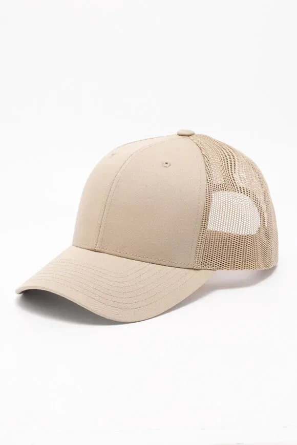 Yupoong Trucker Cap / Snapback - Kaki Einheitsgroesse Herren