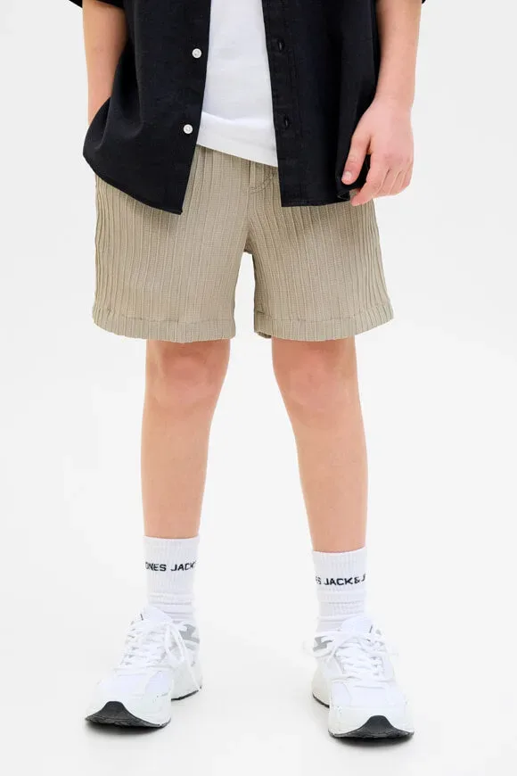Jack & Jones Junior JPSTJAIDEN Strukturierte Stoffshorts - Oxford Tan 158 Kids