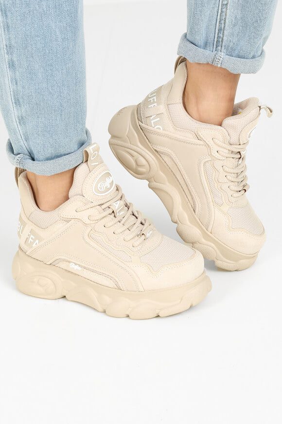 Buffalo Vegan CLD Chai Plateau Sneaker - Creme EU38 Damen
