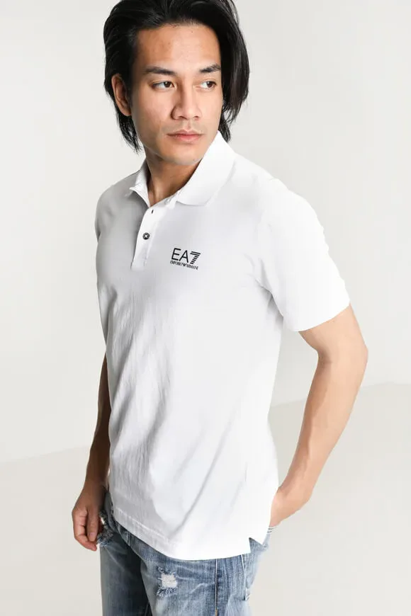 EA7 Emporio Armani Poloshirt - White S Herren