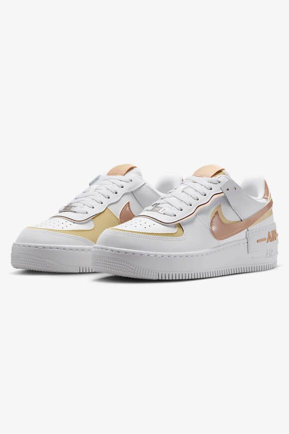 Nike Air Force 1 Shadow Sneaker - White + Hemp EU38 Damen