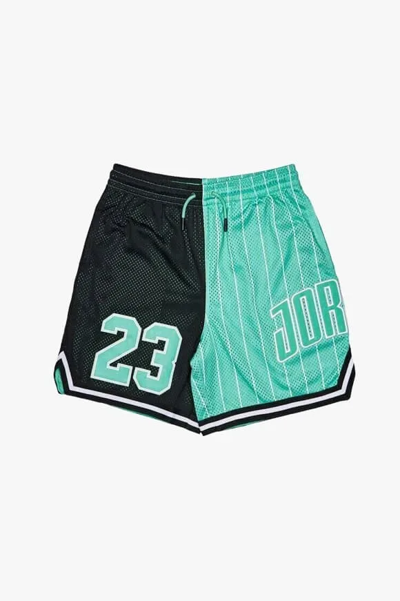 Jordan Play Off Game Mesh Shorts - Washed Teal + Black L Kids