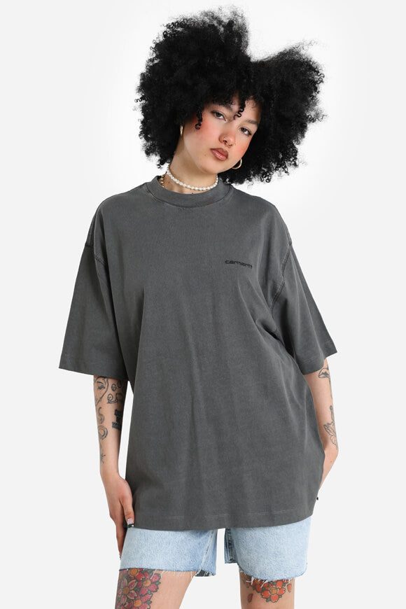 Carhartt WIP Lumo Oversize T-Shirt - Black Garment Dyed S Damen