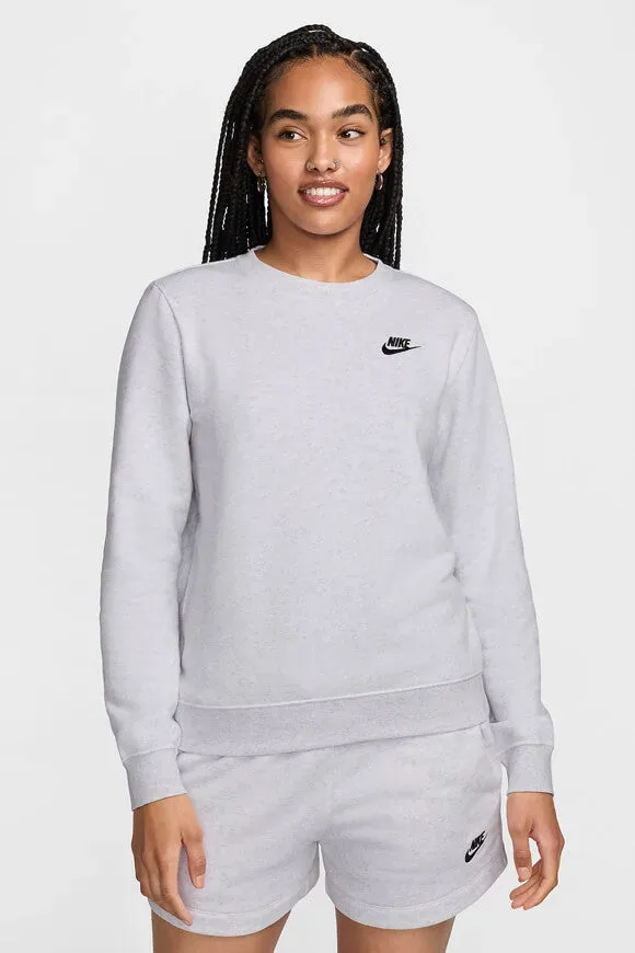 Nike Club Fleece Sweatshirt - Birch Heather S Damen