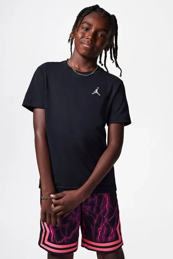 Jordan Jumpman Air Embroidered T-Shirt - Black L Kids