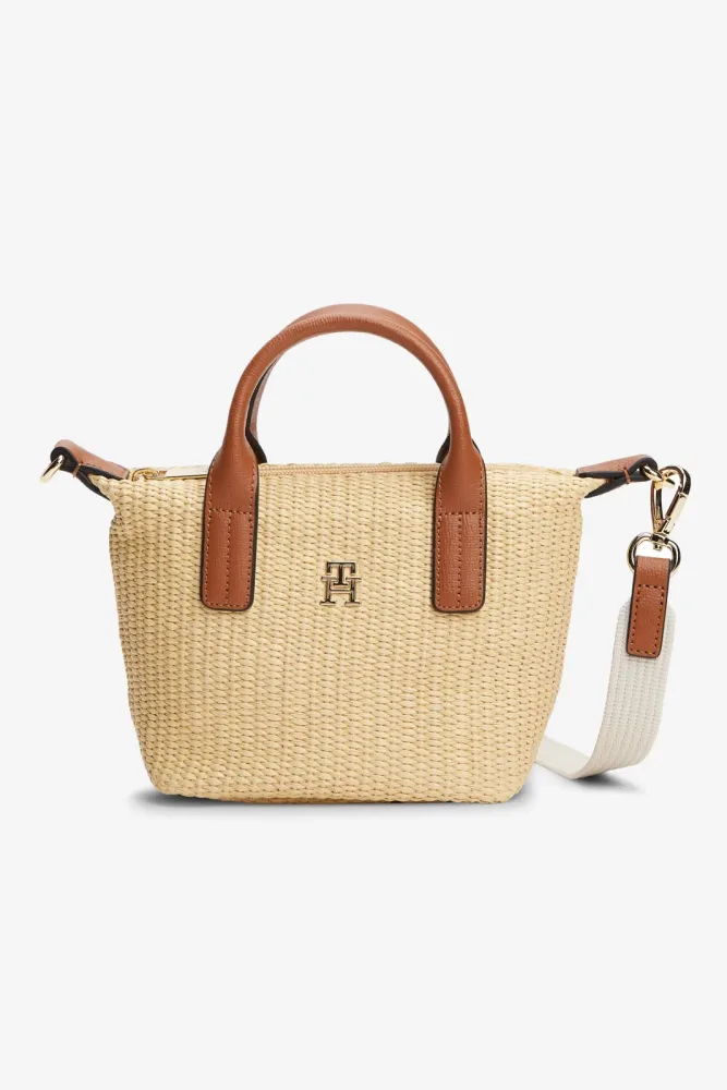 Tommy Hilfiger Popette Mini Hand- / Umhängetasche - Natural Einheitsgroesse Damen
