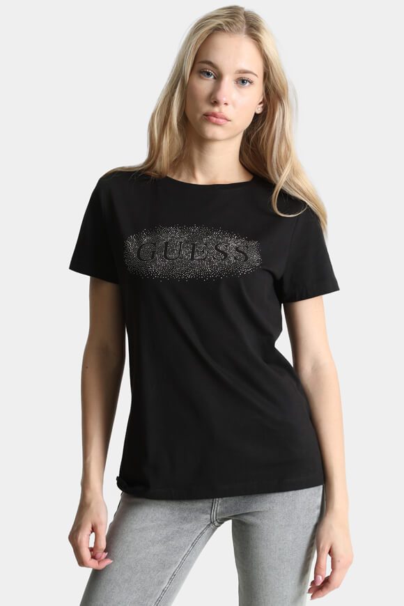Guess T-Shirt - Black S Damen