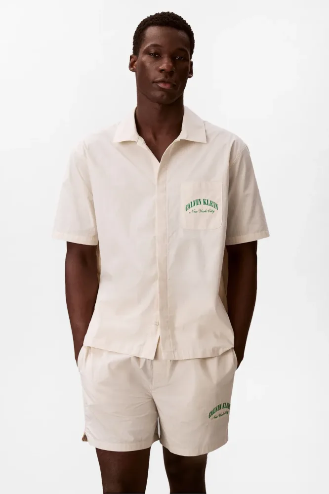 Calvin Klein Pyjama-Oberteil - Chalk L Herren