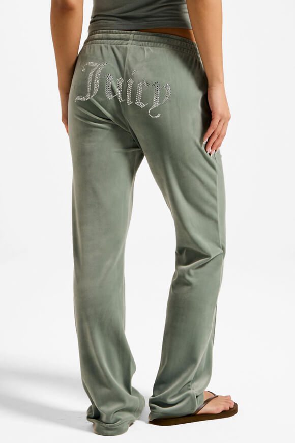 Juicy Couture Tina Samt Hose - Chinois Green XXS Damen