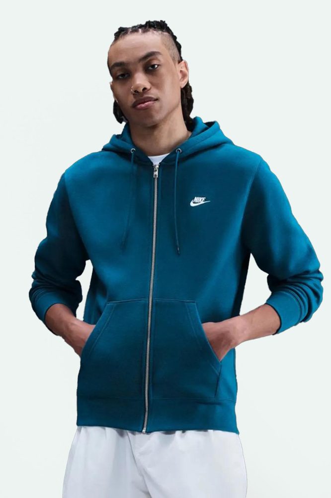 Nike Sportswear Club Kapuzensweatjacke - Petrol M Herren