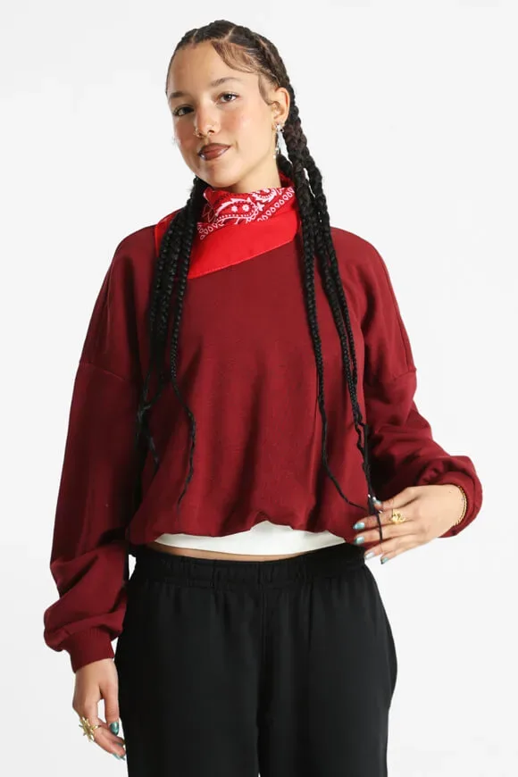 Only ONLFIE Balloon Sweatshirt - Cabernet XS Damen