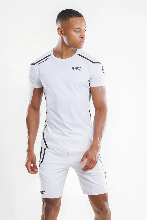 Comme des Loups Compressor T-Shirt - White M Herren