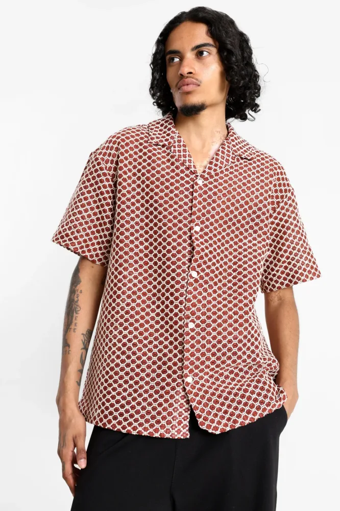 Jack & Jones JORMONTAUK Häkelhemd - Barn Red XL Herren