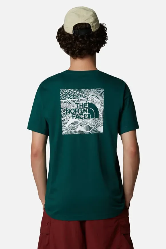 The North Face Redbox Celebration T-Shirt - Deep Nori L Herren