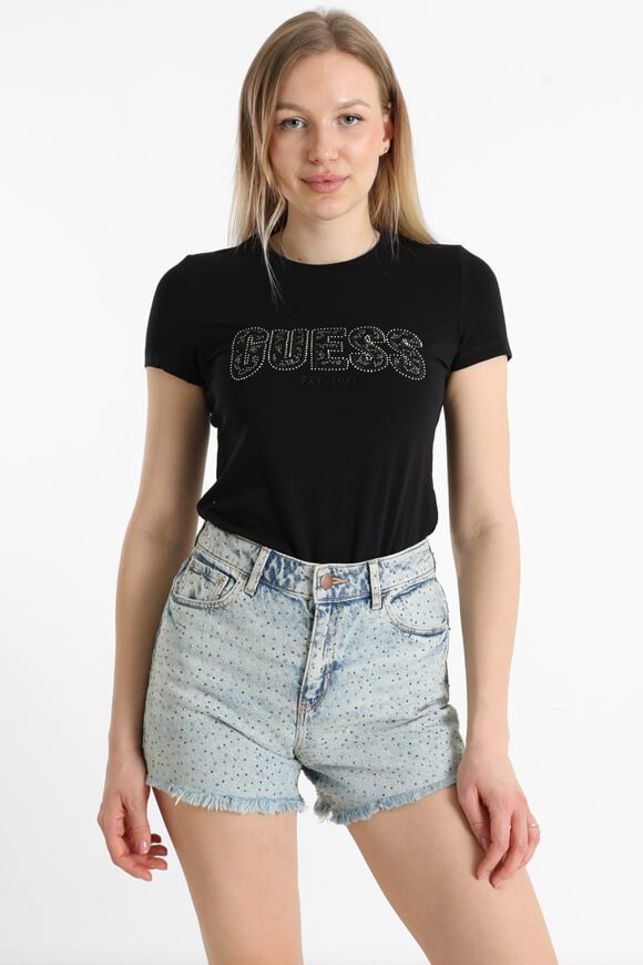 Guess T-Shirt - Jet Black M Damen