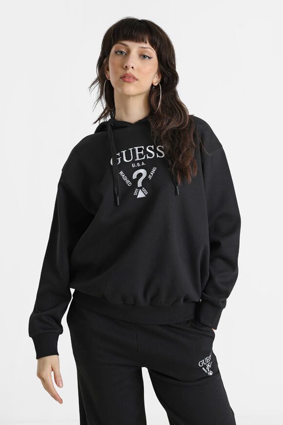 Guess Roberta Kapuzensweatshirt - Jet Black XS Damen