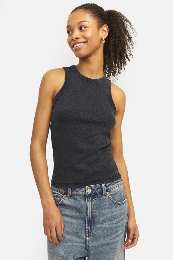 JJXX Geripptes Top - Black M Damen
