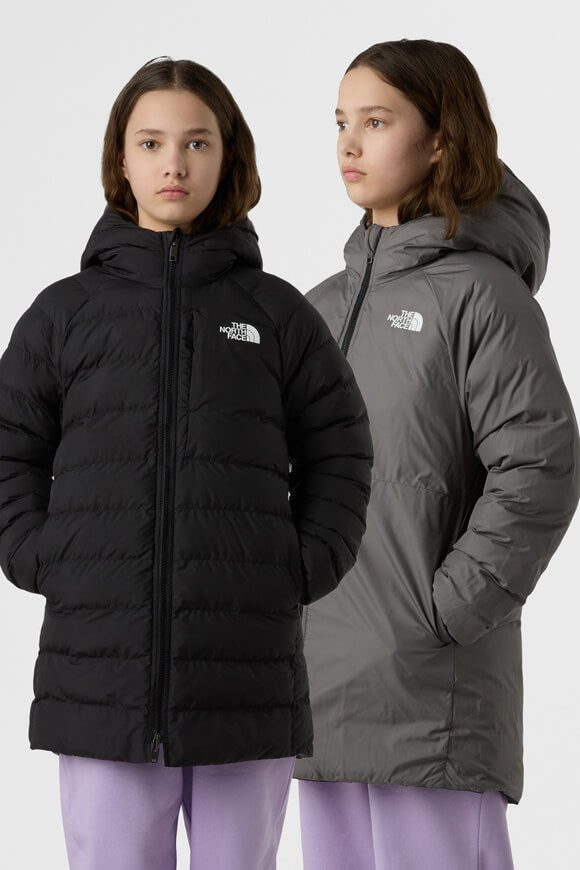 The North Face Perrito Puffer Wendeparka - Black + Dark Grey XL Kids