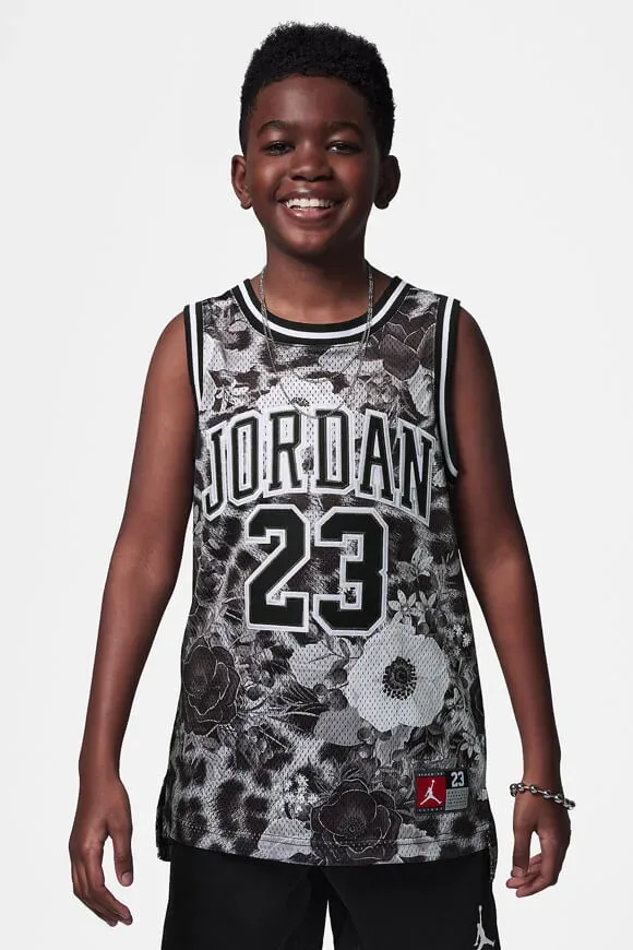 Jordan Mesh Tanktop - Black + Smoke Grey L Kids
