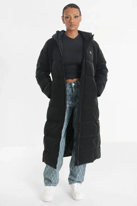 Calvin Klein Jeans Soft Touch Puffermantel - Black S Damen