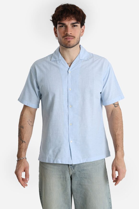 Jack & Jones JJEBREEZE Leinenhemd - Chambray Blue L Herren