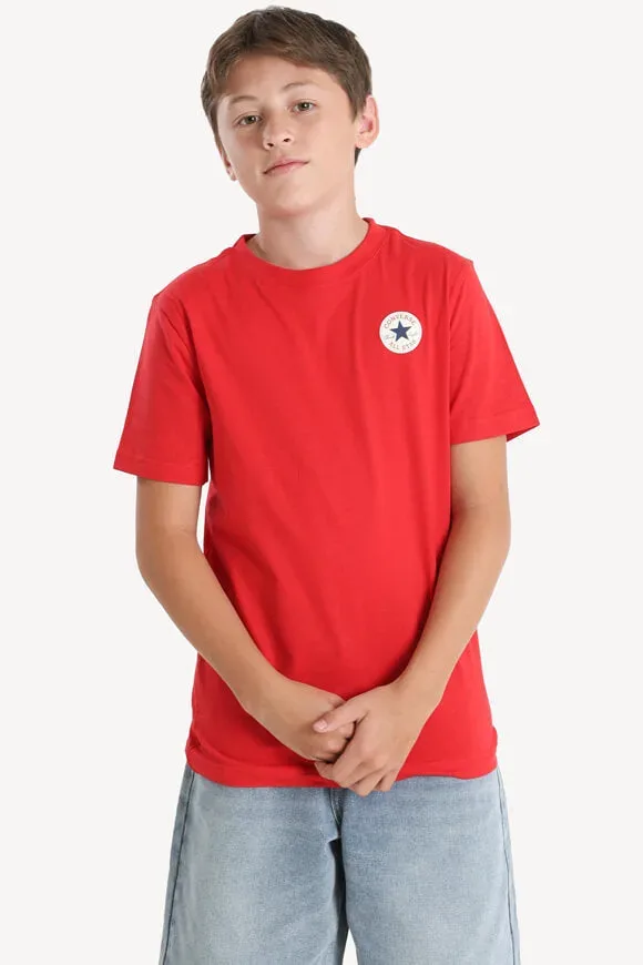 Converse T-Shirt - Enamel Red M Kids