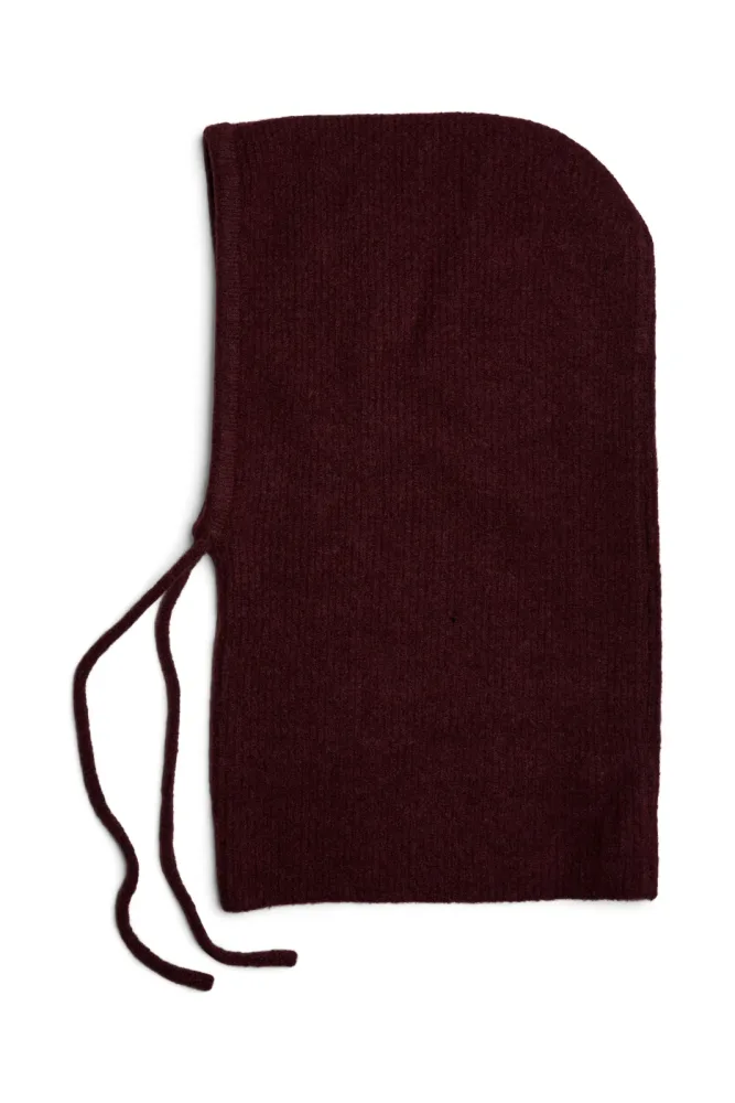 Pieces Balaclava - Tawny Port Einheitsgroesse Damen