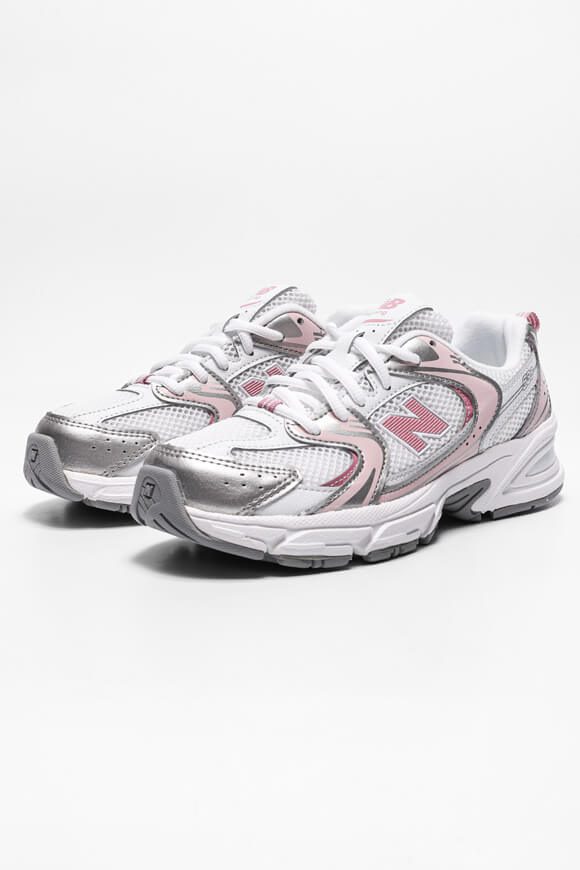 New Balance GR530 Sneaker - White + Light Pink + Silver EU37 Kids