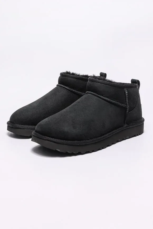 UGG - Classic ultra mini-7, für Damen, Schwarz, Größe 38