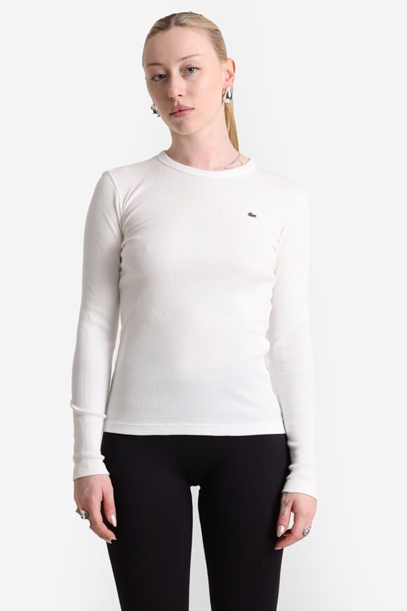 Lacoste Geripptes Langarmshirt - Flour 34 Damen