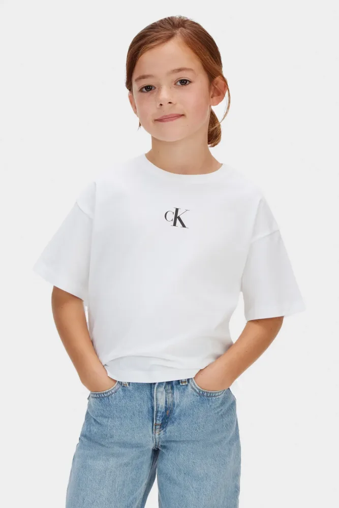 Calvin Klein Jeans T-Shirt - Bright White 12 Kids
